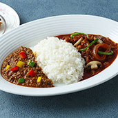 キーマカレー&ハヤシライス