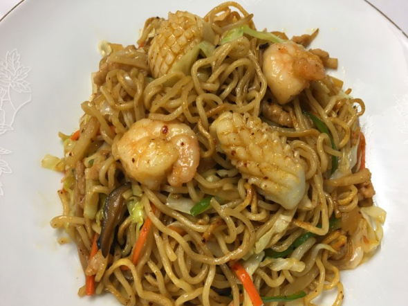 海鮮麻辣炒麺