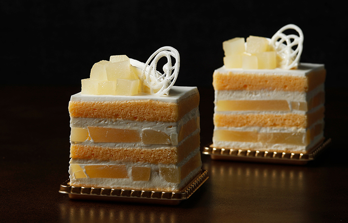 洋梨のショートケーキ