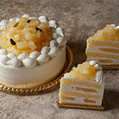 洋梨のショートケーキ