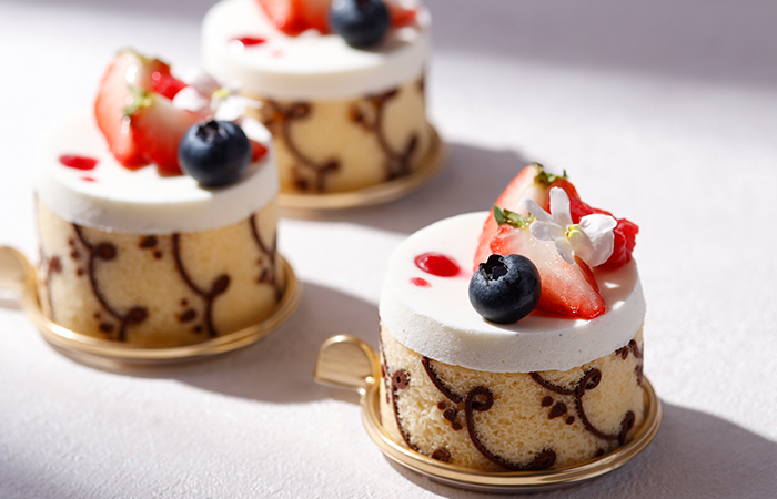 レモンとホワイトチョコレートのムース